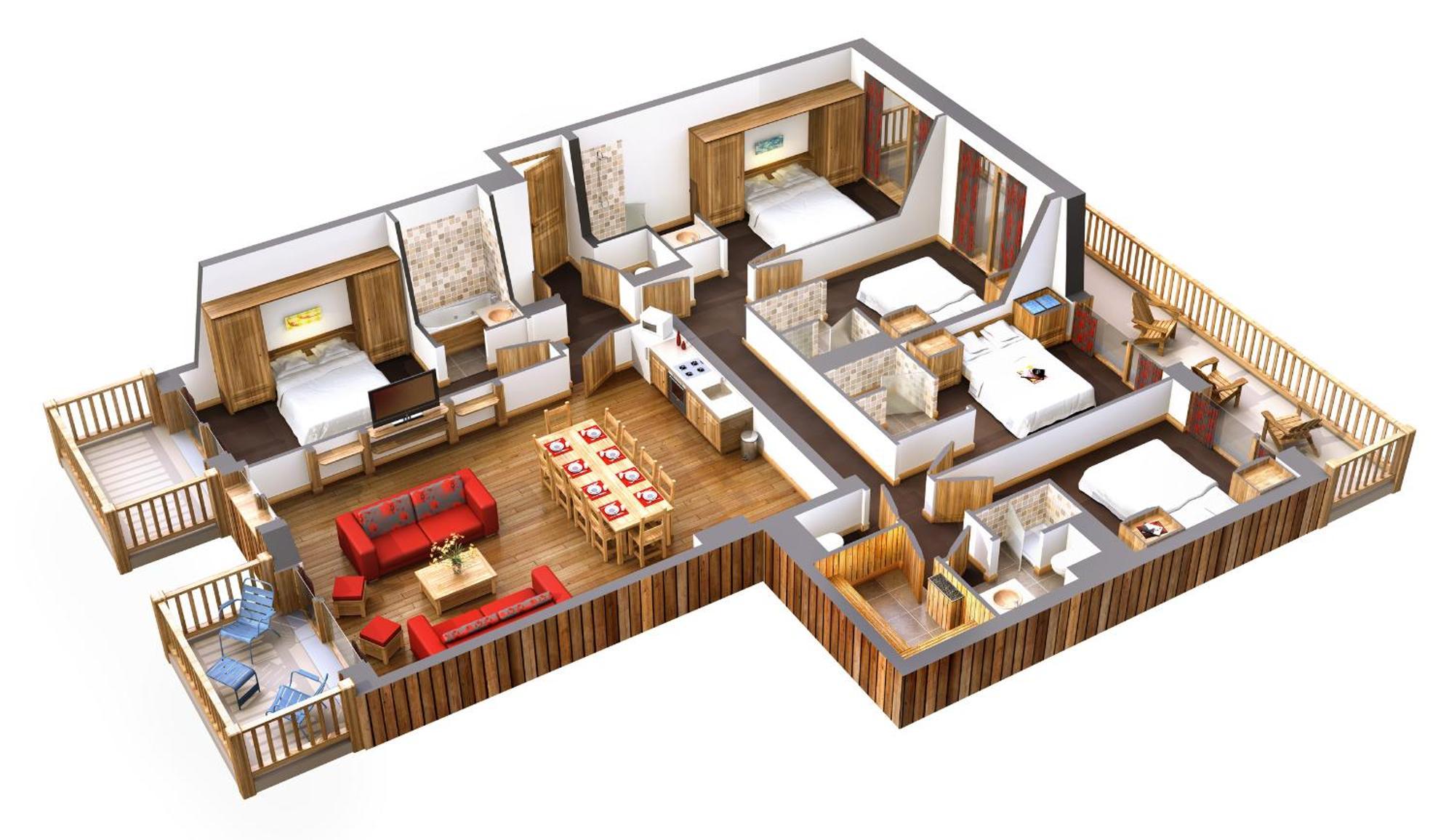 Chalet Des Neiges -La Source Des Arcs Les Arcs  ห้อง รูปภาพ
