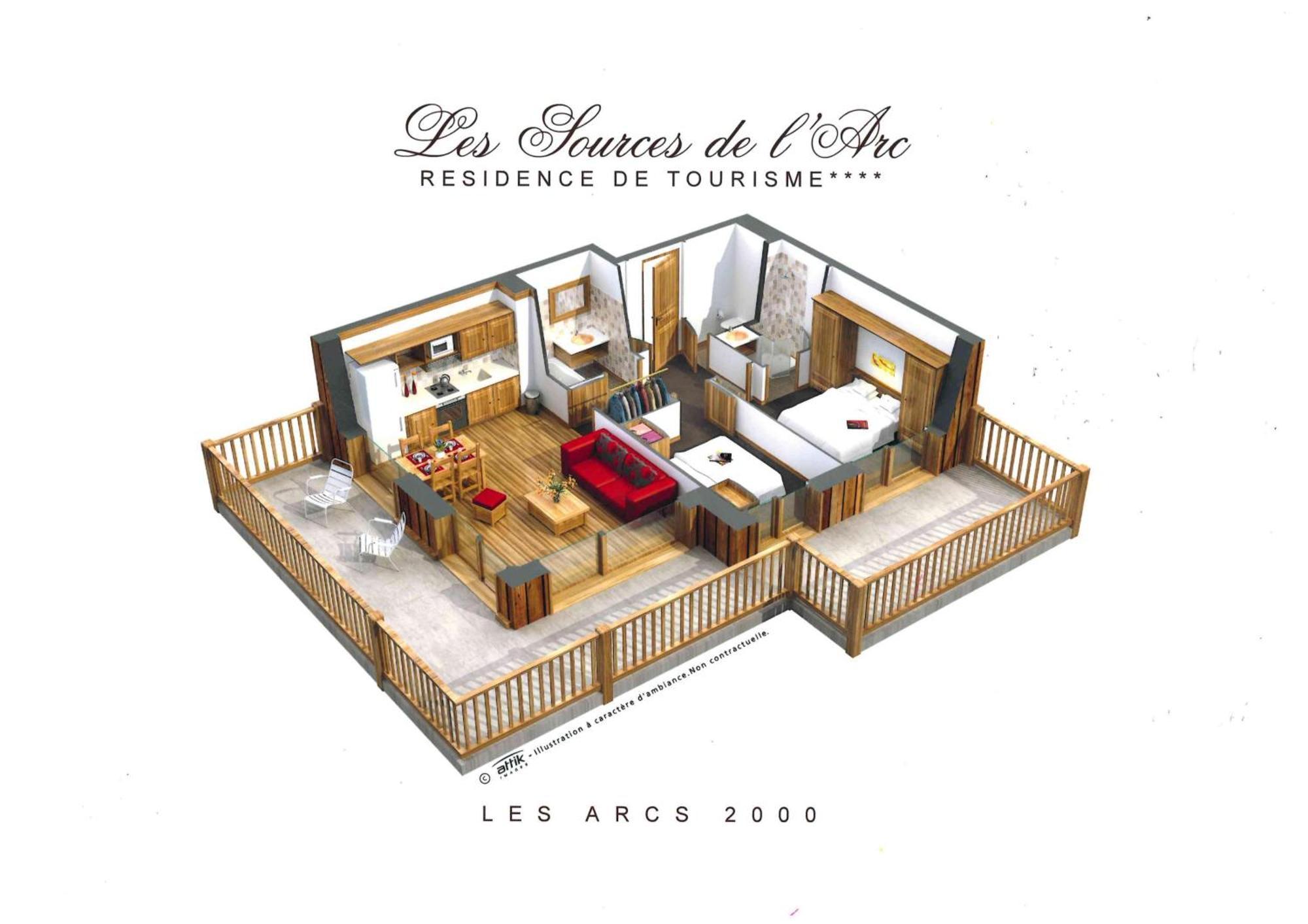 Chalet Des Neiges -La Source Des Arcs Les Arcs  ห้อง รูปภาพ